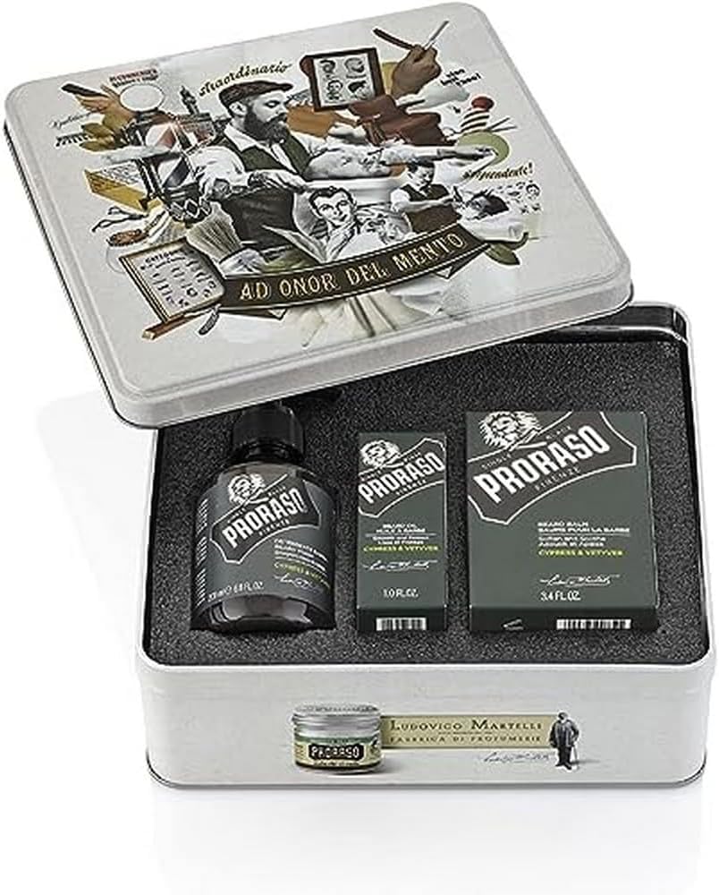 Proraso Bartpflegeset, Cypress &amp; Vetyver grün 900 g (1er Pack) Cypress e Vetiver, Cypress e Vetiver