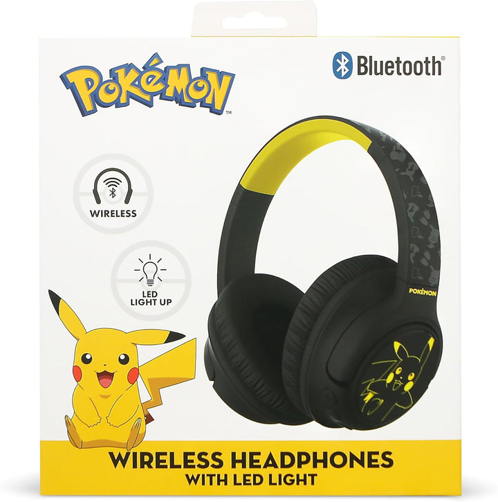 OTL Technologies Kabellose Kopfhörer Pokemon Pikachu faltbar mit LED-Licht