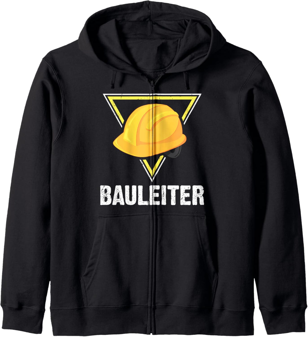 Bauleiter - Bauarbeiter Kostüm - Bauaurbeiterhelm Helm Kapuzenjacke