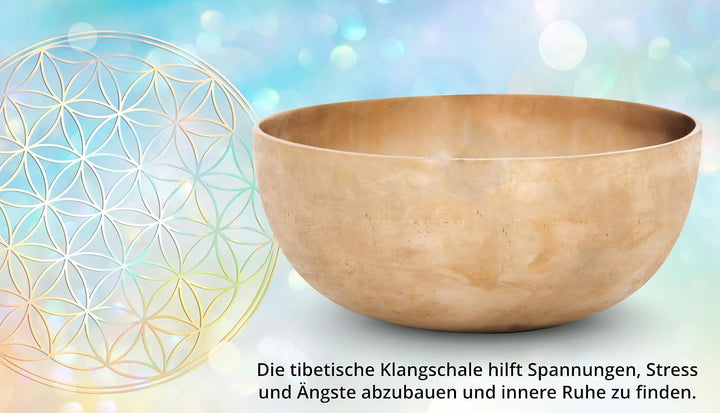 XDrum Therapeutische Klangschale Ton E - auf Ton E gestimmt - für Nabel-Chakra (Manipura) - Durchmes
