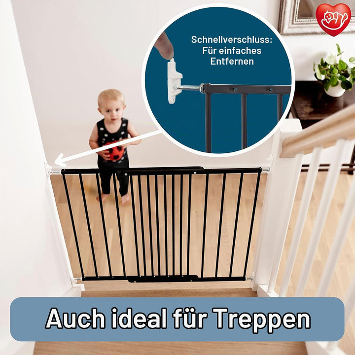 Baby Dan Multidan Metall Tür und Treppenschutzgitter, 62.5-106.8 cm,