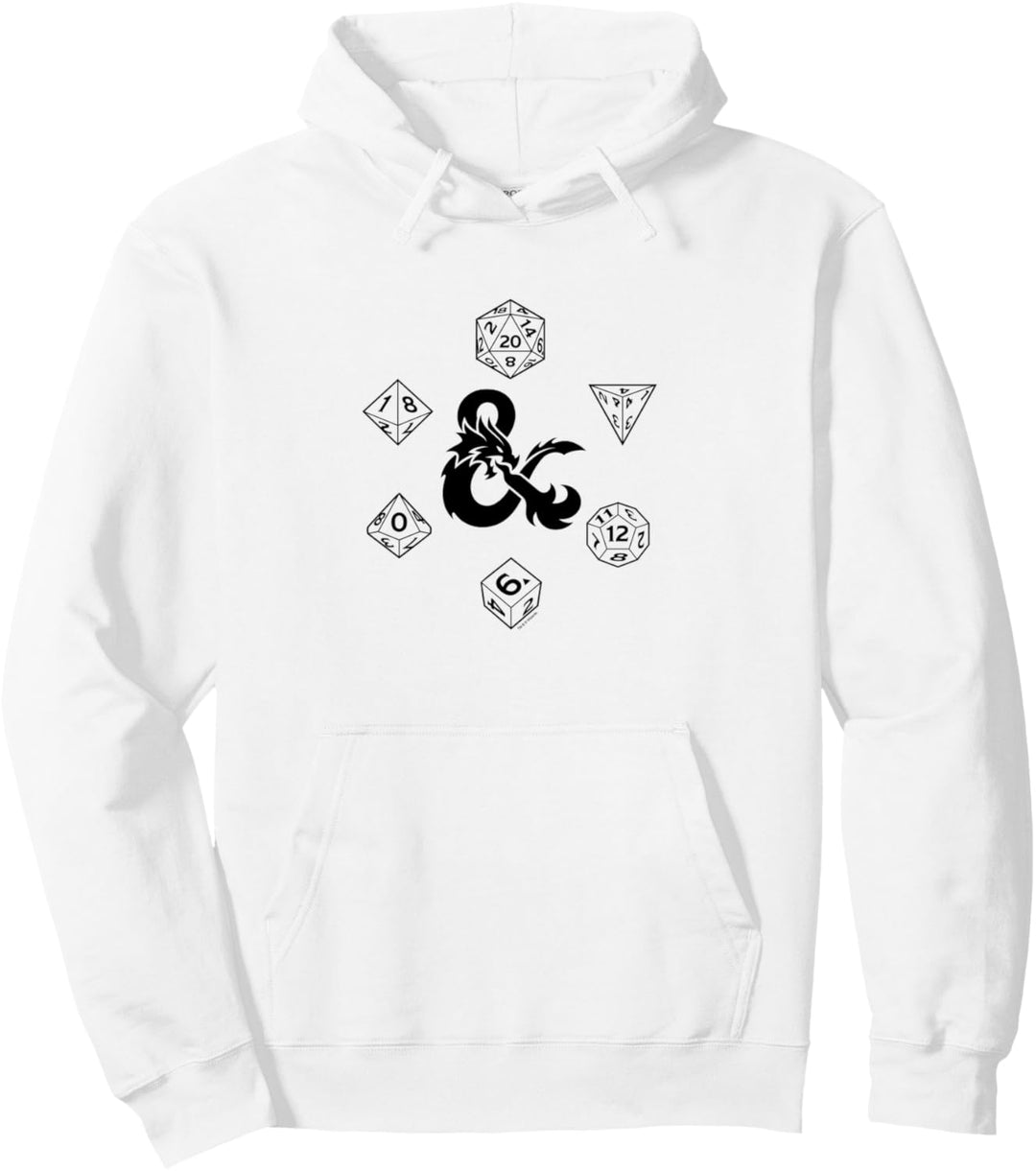 Dungeons &amp; Dragons Hexagon Dice Circle Layout Pullover Hoodie