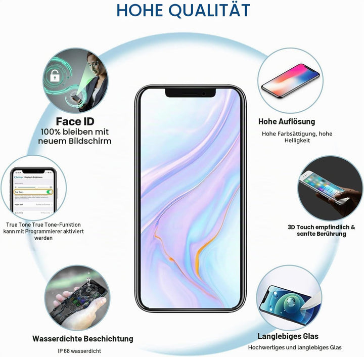 Hoonyer Display für iPhone 11 Pro, iPhone LCD Bildschirm Ersatz Digitizer Assembly mit 3D Touch, Fac