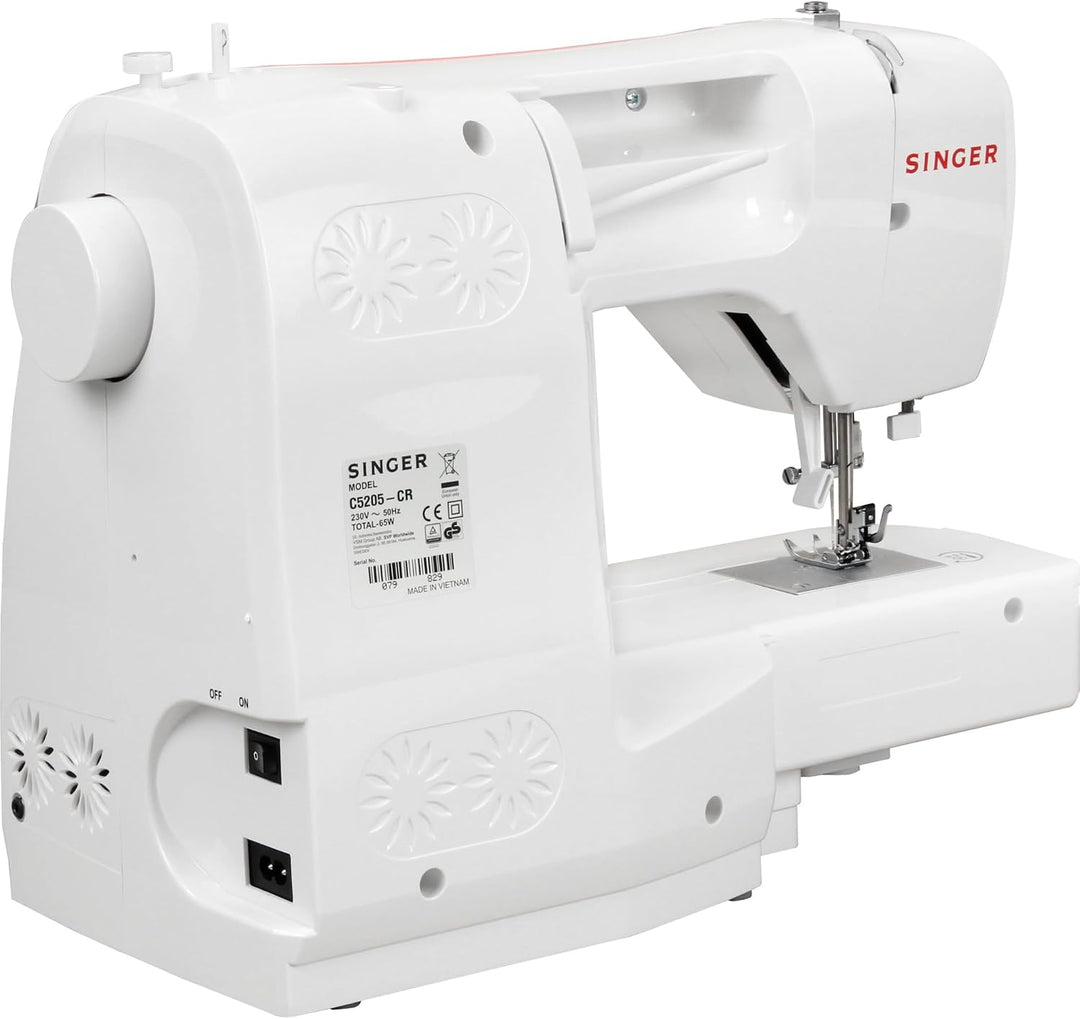 Singer C5205 Nähmaschine, weiss/orange