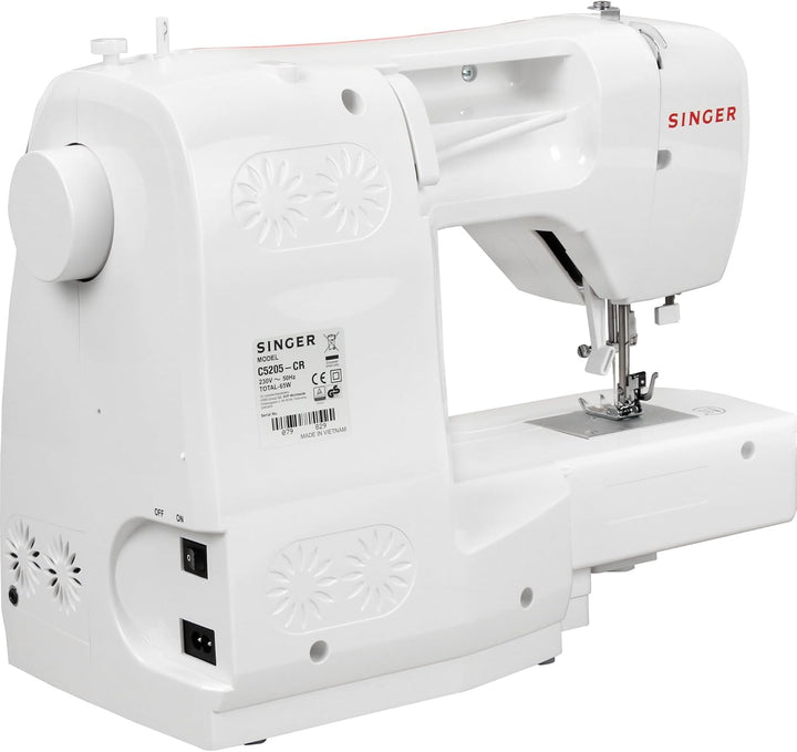 Singer C5205 Nähmaschine, weiss/orange