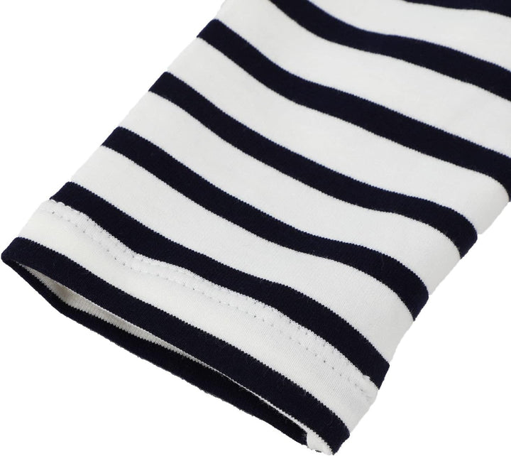 Mädchen Kleid Baumwolle Langarm Kapuzenpullover Streifen Blumen Pulloverkleid Kapuze Pullover Kleide