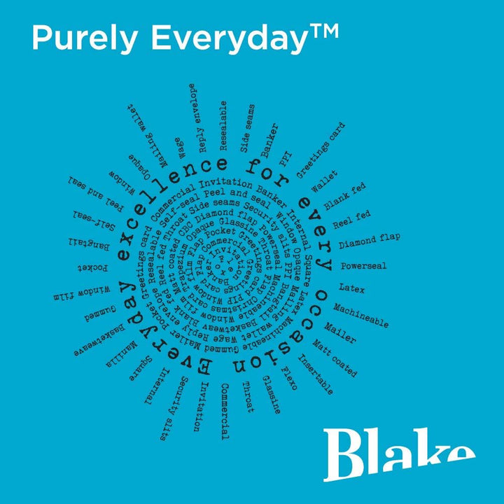 Blake Purely Everyday Versandtasche mit Sichtfenster, C5, 162 x 229 mm, Manila, 500 Stück Packung mi