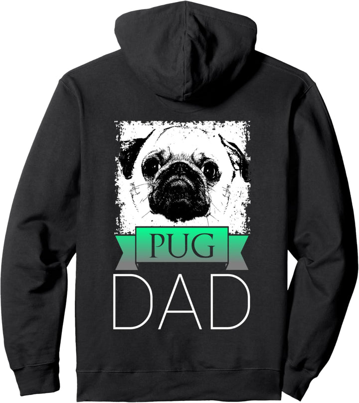 Dog Dad Pug - Hunde Mops Papa Pullover Hoodie