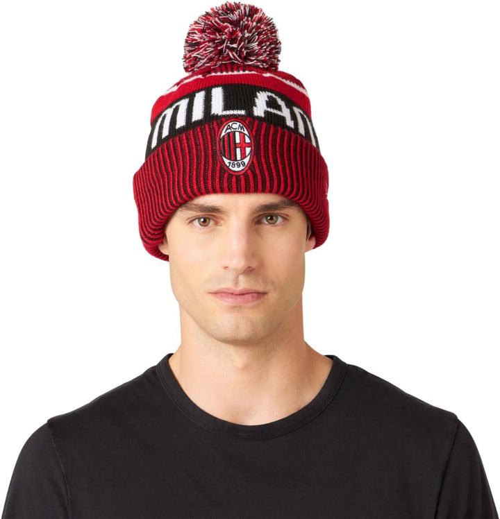 New Era Wintermütze Bommel Beanie - AC Mailand