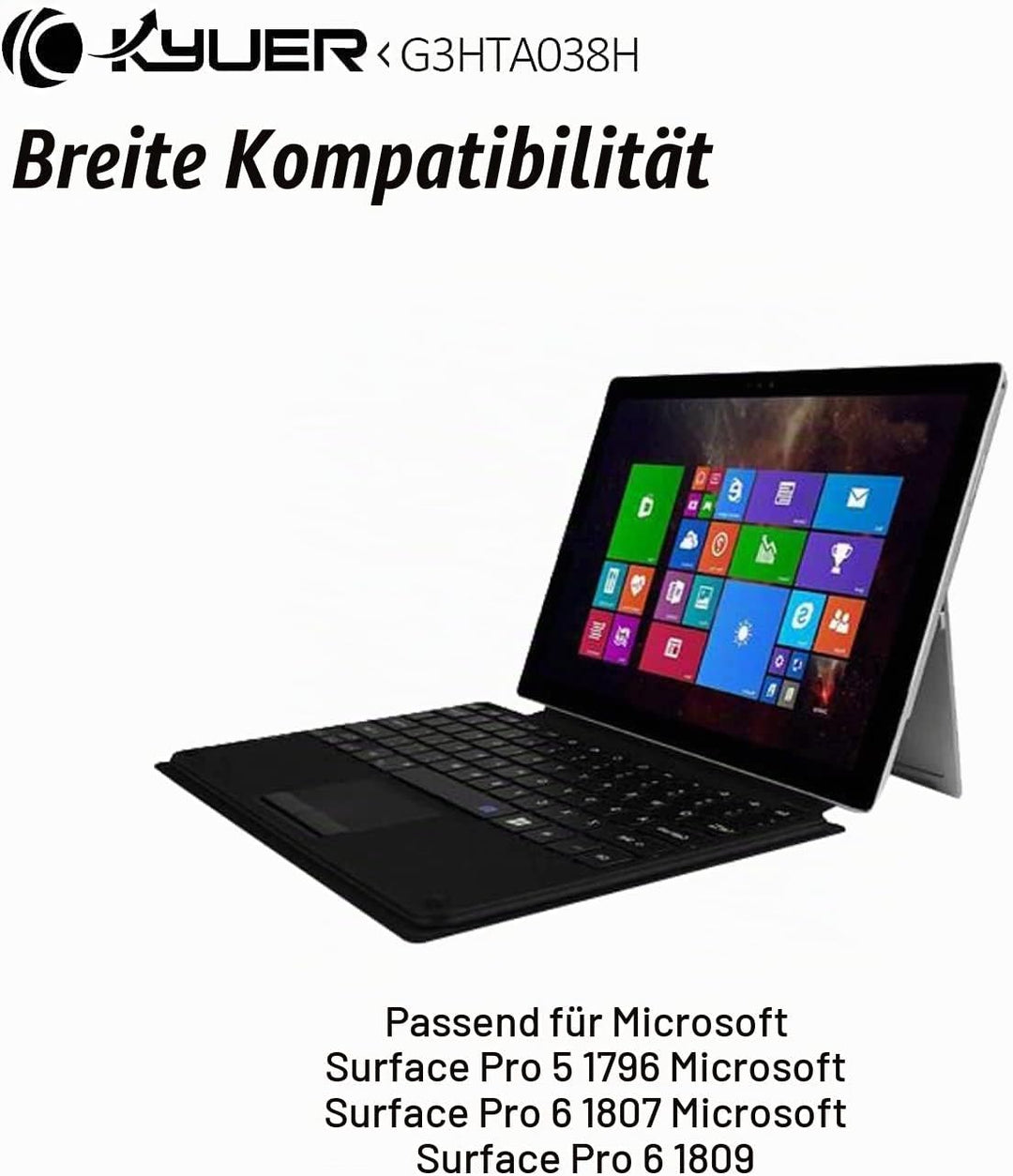 K KYUER G3HTA038H DYNM02 Tablette Akku Compatible with Microsoft Surface Pro 5 5th 1796 2017/Surface