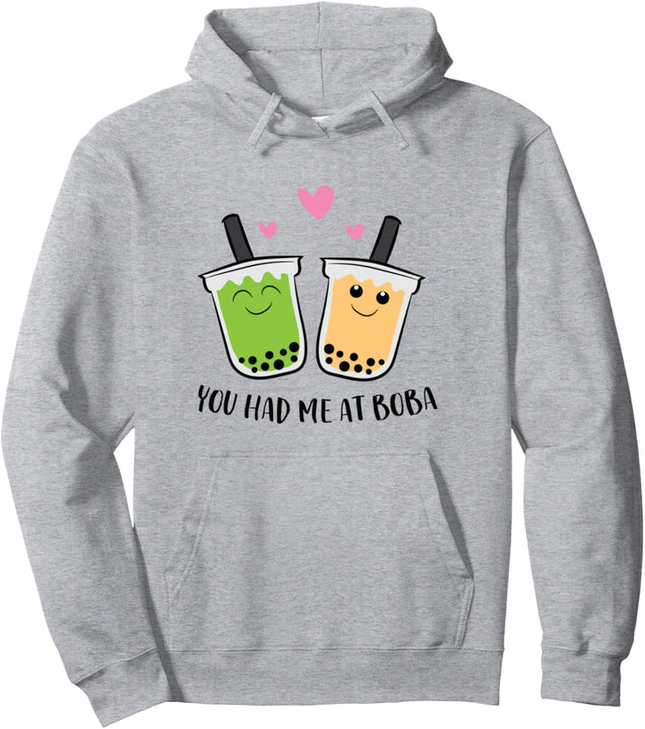 Du hattest mich bei Boba Tea Tapioca Japanese Bubble Tea Pullover Hoodie