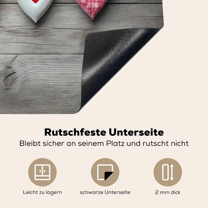 KitchenYeah© Herdabdeckplatte Einteilig Ceranfeld Abdeckplatte für | 59x52 cm - Induktionsschutz Cer