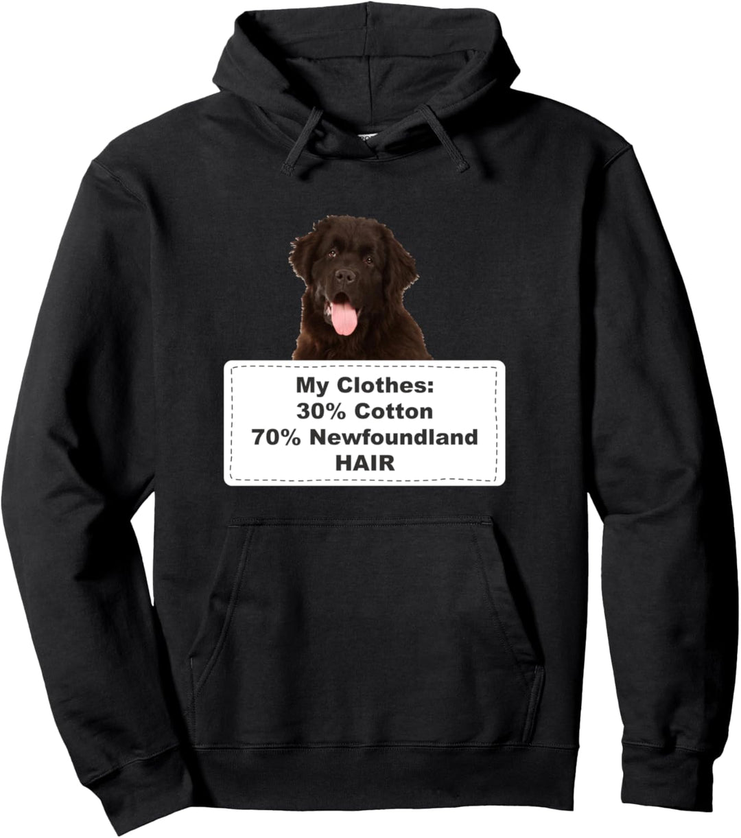 Funny Shedding Dog Newfoundland Pullover Hoodie