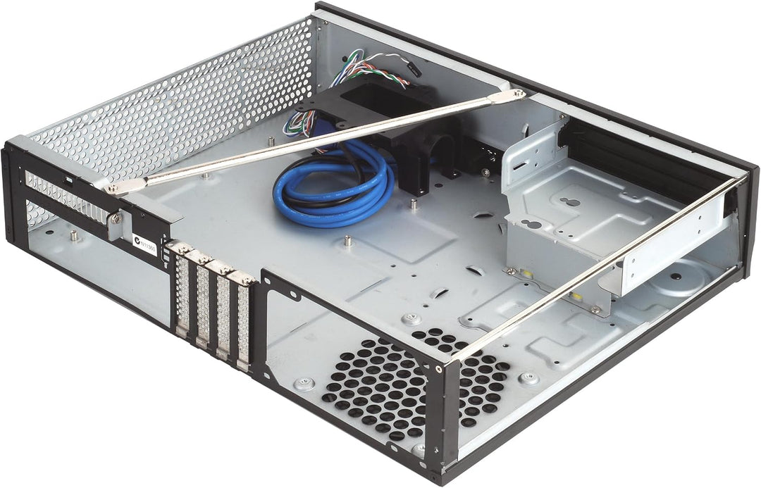 SilverStone SST-ML03B - Milo Micro ATX Schmales HTPC Gehäuse, schwarz