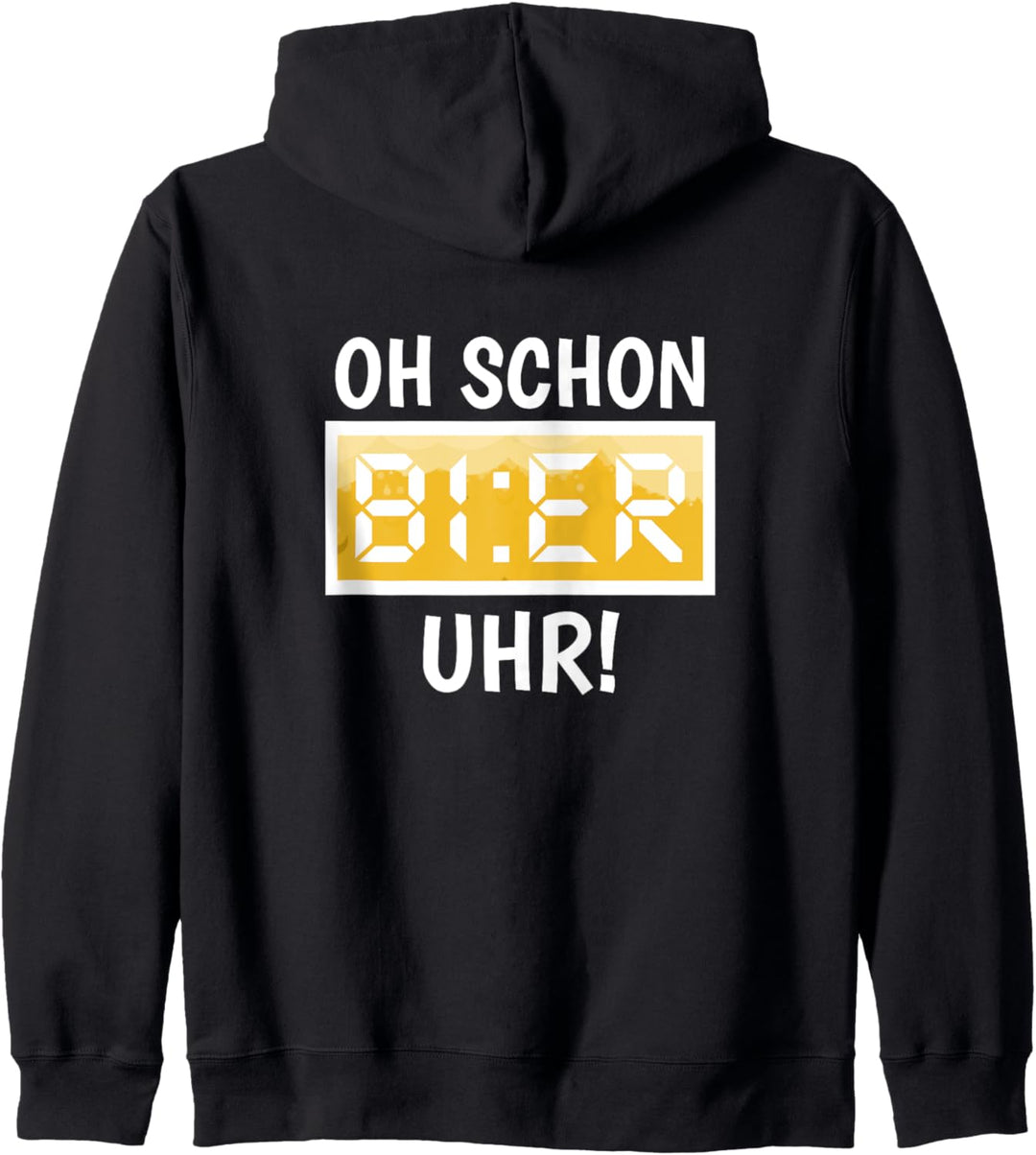 Oh Schon Bier Uhr Bier Sprüche Kapuzenjacke
