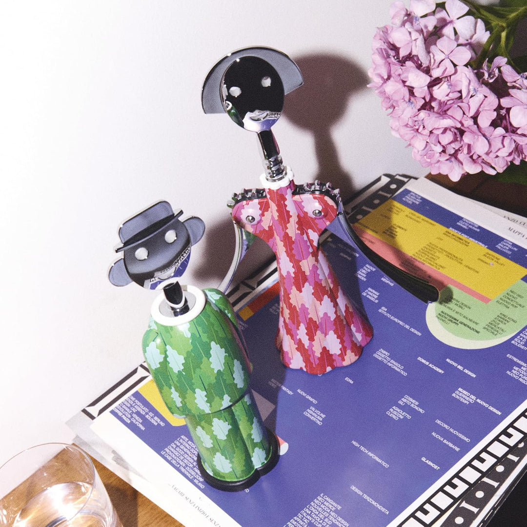 Alessi AM23A 32 Korkenzieher, Alkipaper, Mehrfarbig
