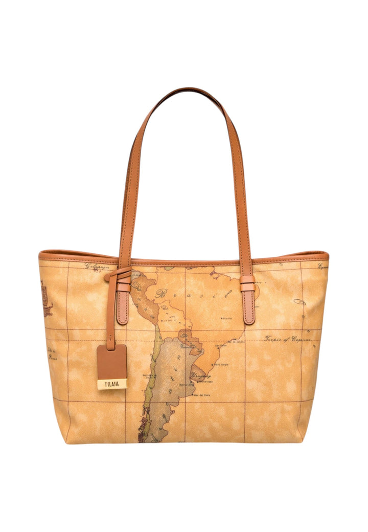 Alviero Martini 1A Classe D0046000, Damen Umhängetasche, Mehrfarbig (Naturale), 14x25x35 cm (W x H L
