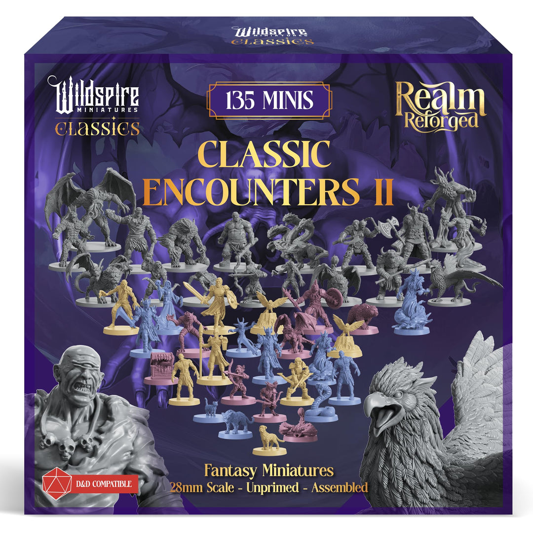 Classic Encounters II - 135 Monsters &amp; Encounters for DND Miniatures Bulk &amp; Dungeons Dragons | 28mm