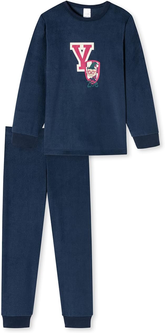 Schiesser Mädchen Schlafanzug Set Pyjama warme Qualitäten Frottee - Fleece - Interlock - Grösse 92 b
