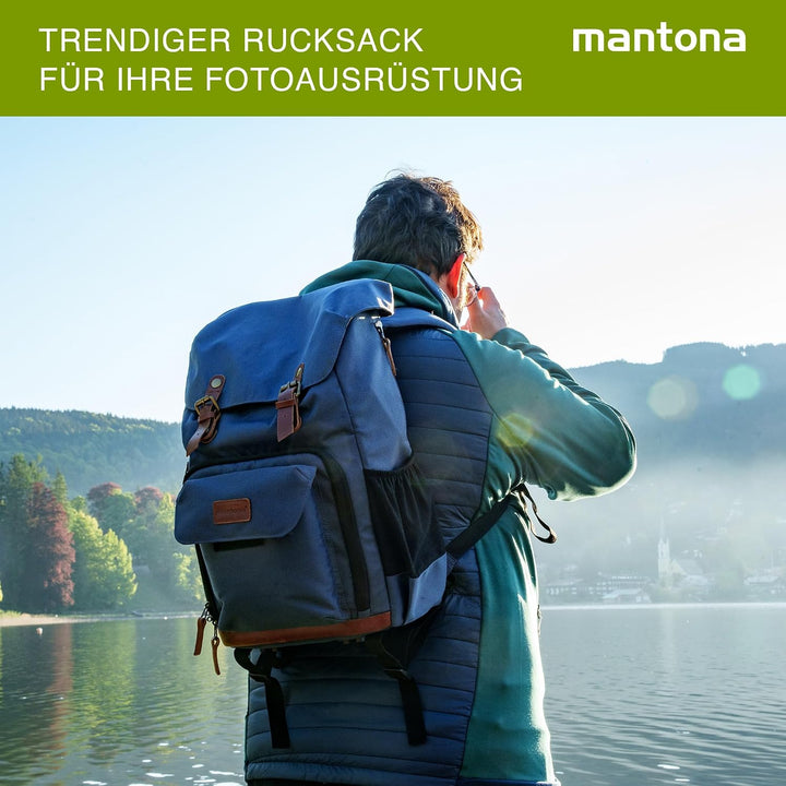Mantona Fotorucksack Luis Luis junior Blau, Luis junior Blau