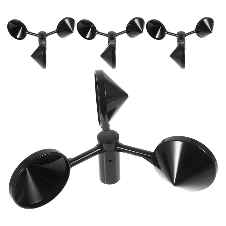UPKOCH 4 Stück Windgeschwindigkeitssensor Becher aus Abs DREI Becher Anemometer Ersatzteile Wetterbe