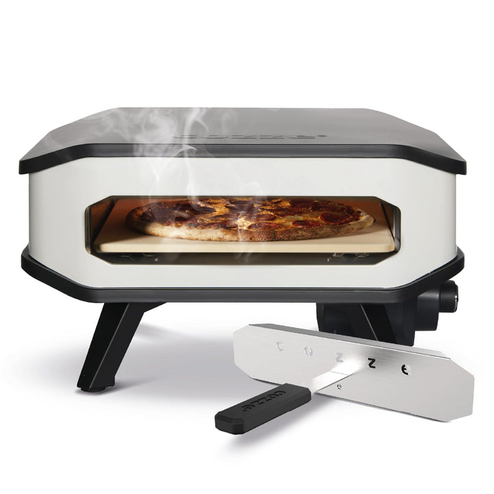 Cozze® 13" Elektro-Pizzaofen mit Pizzasten und Frontabdeckung 230V/2200W