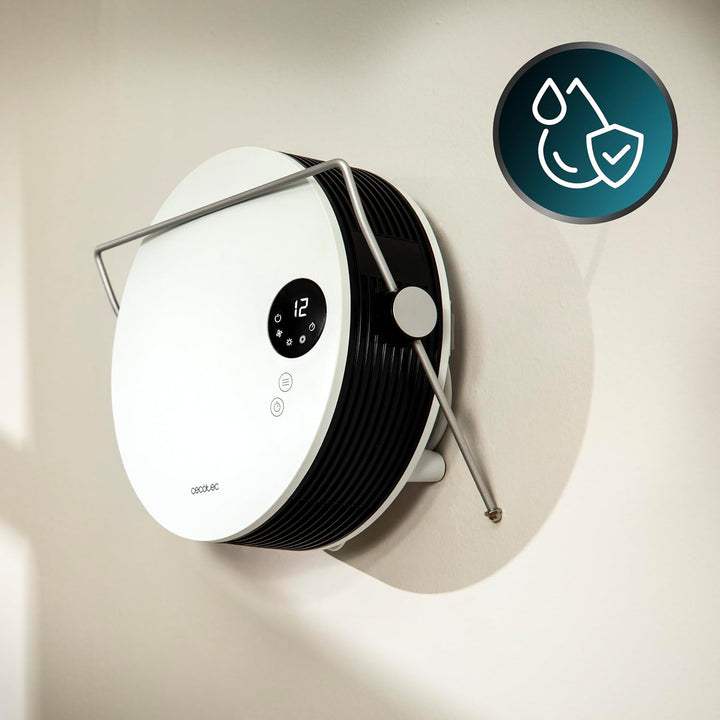 Cecotec ReadyWarm Handtuchwärmer aus Keramik, zur Wandmontage, 2000 W, 2 Stufen, LED, Touch-Steuerun