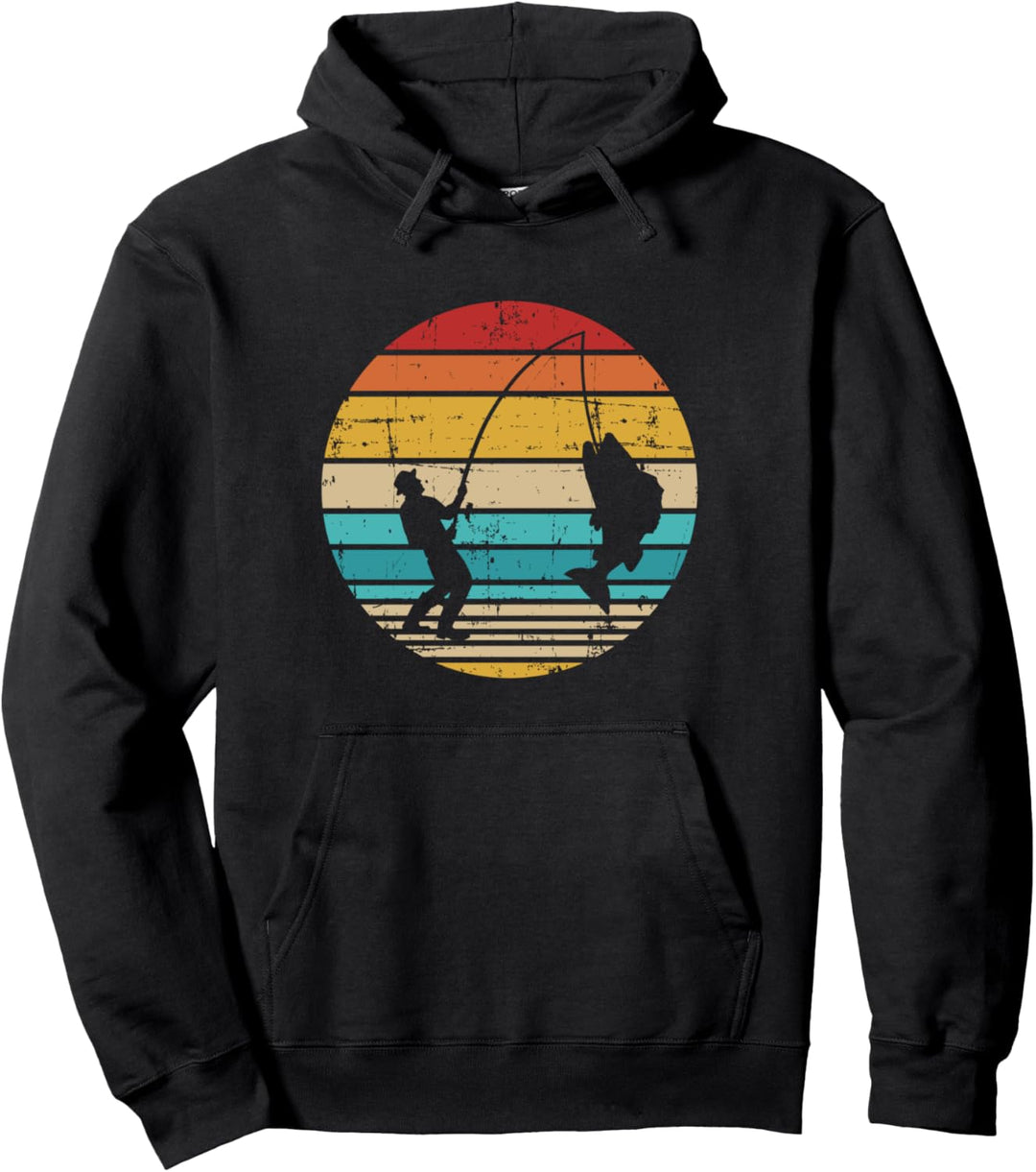 Angeln vintage retro Pullover Hoodie