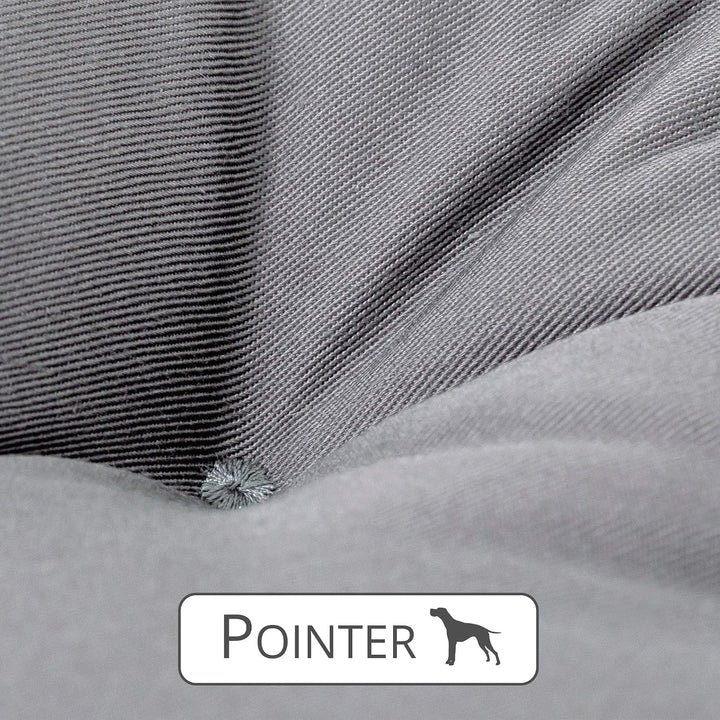 Pointer | Hundekissen Urban - orthopädisch, waschbar, robust, bequem (XXL - 80x70 cm, Hellgrau) XXL