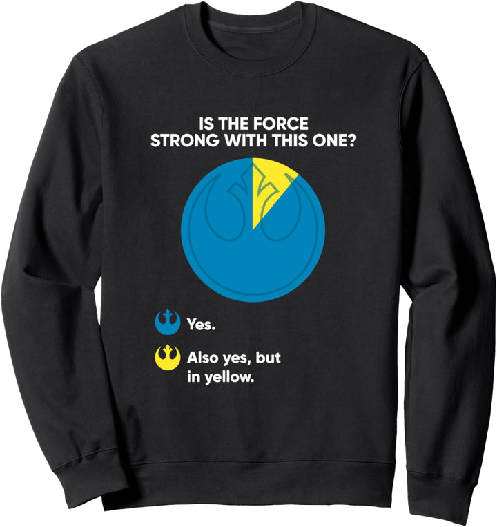 Star Wars Rebel Force Pie Chart Funny Sweatshirt