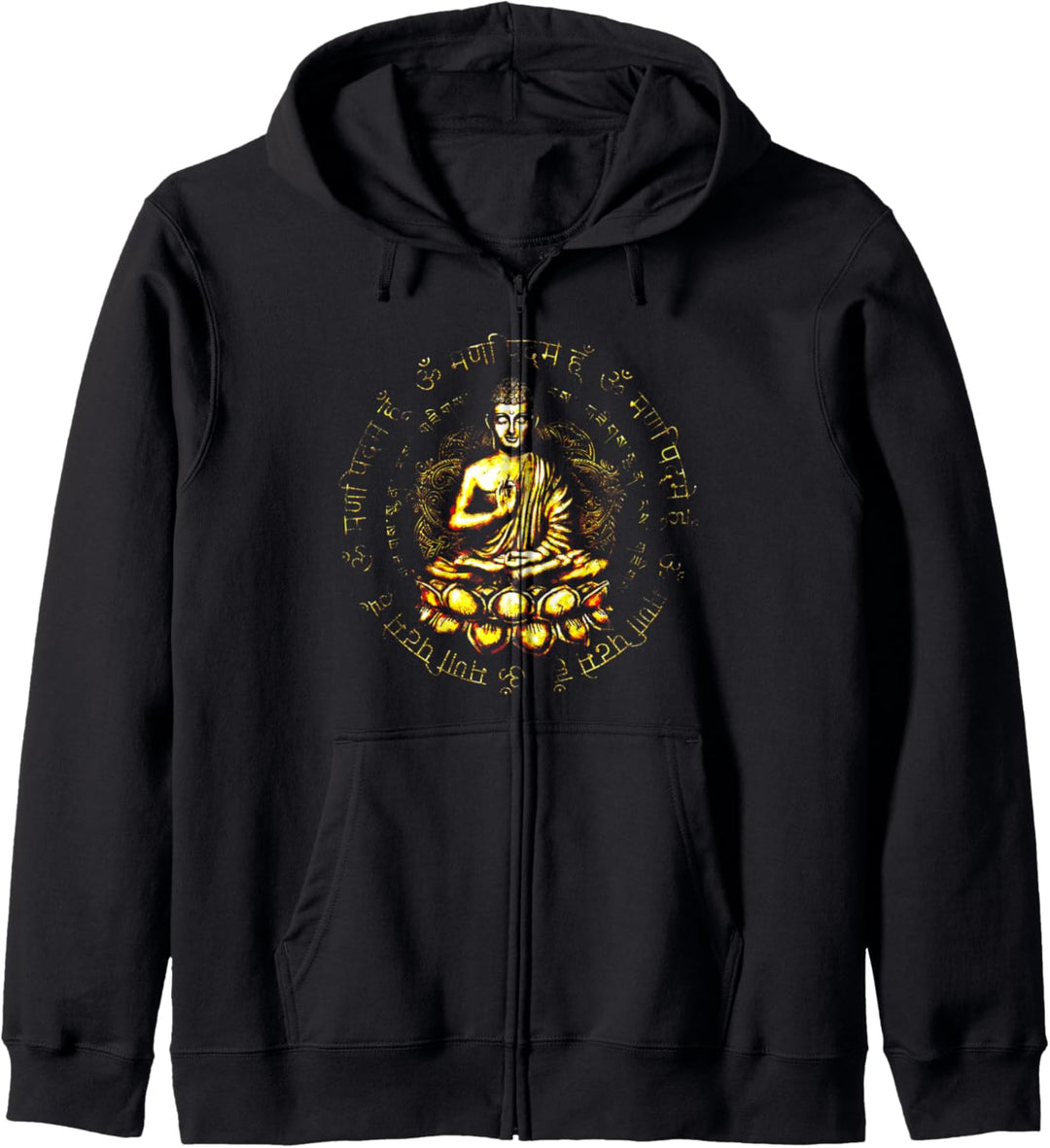 Zen Buddha Yoga Achtsamkeit Frieden Kapuzenjacke