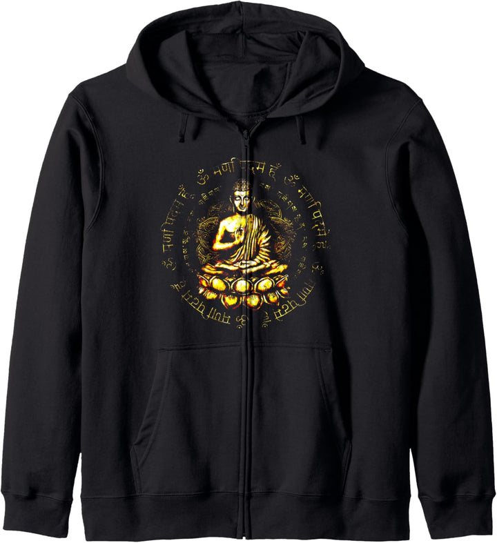 Zen Buddha Yoga Achtsamkeit Frieden Kapuzenjacke