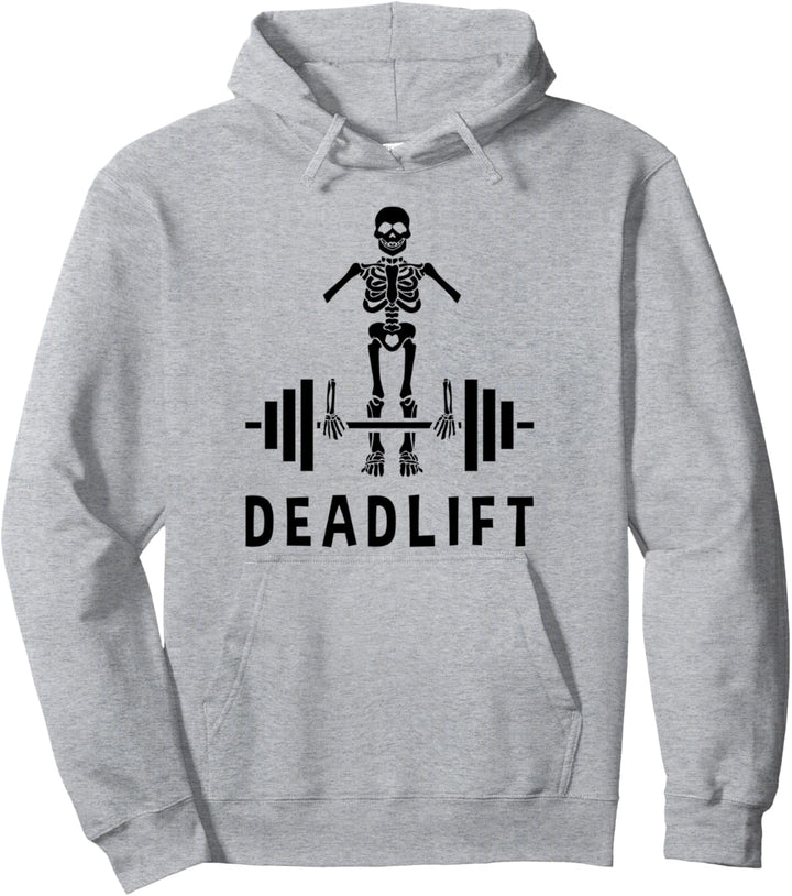Kreuzheben Skelett - Lustiges Fitnessstudio Pullover Hoodie