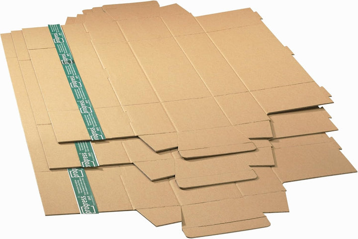 progressPACK Trapez-Versandverpackung Premium Extra PP T05.02 aus doppelter Wellpappe, DIN A2, 430 x