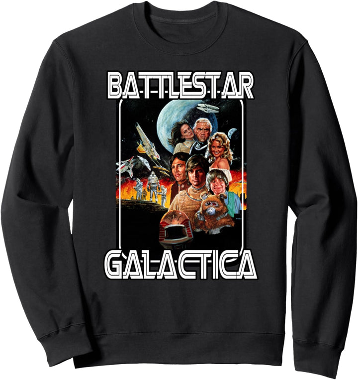 Battlestar Galactica Retro Poster Sweatshirt