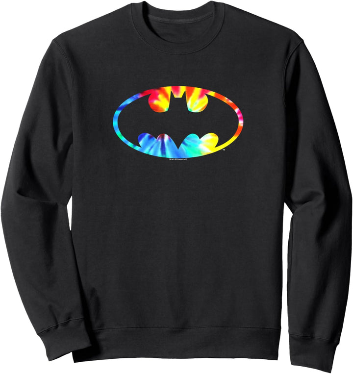 Batman Tie Dye Batman Logo Sweatshirt