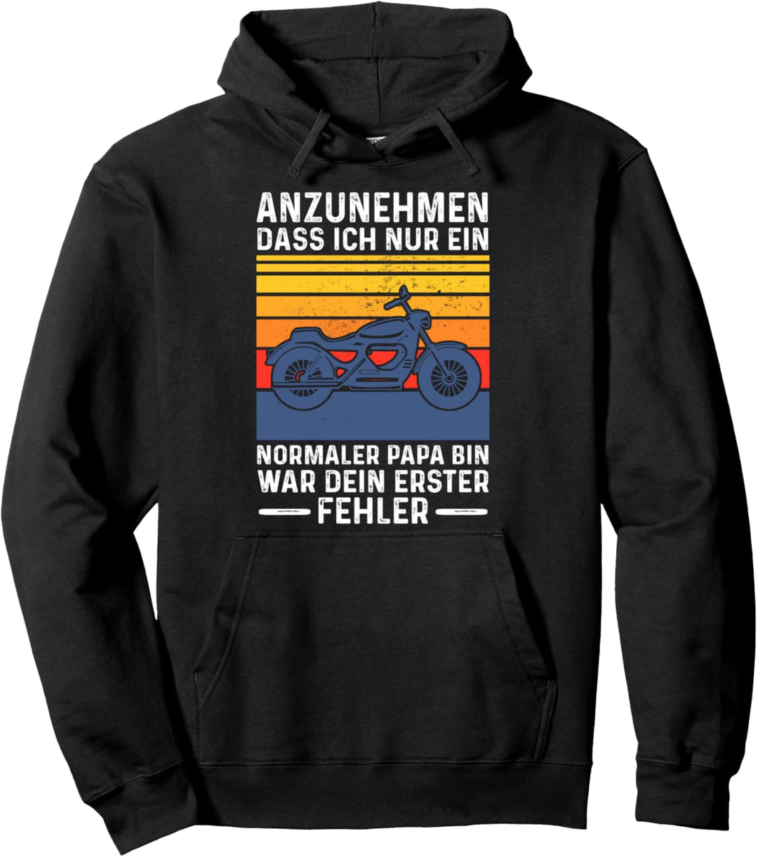 Vater Motorrad Motorradfahrer Pullover Hoodie