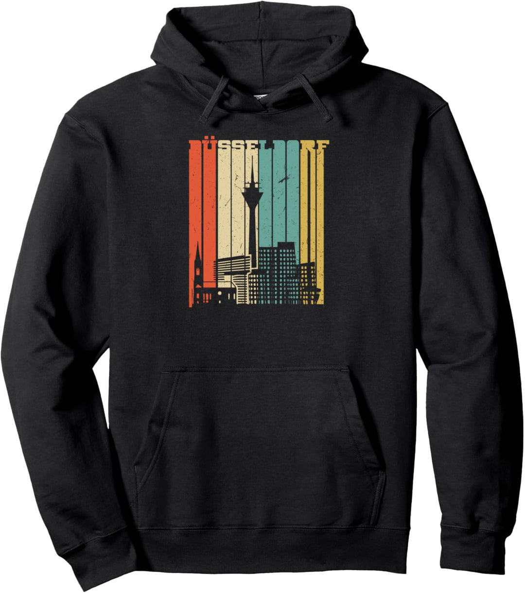 Retro Vintage Passend Düsseldorf Pullover Hoodie