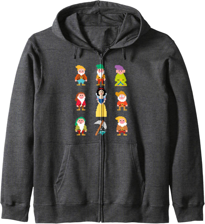Disney Snow White &amp; Pixelated Dwarfs Kapuzenjacke