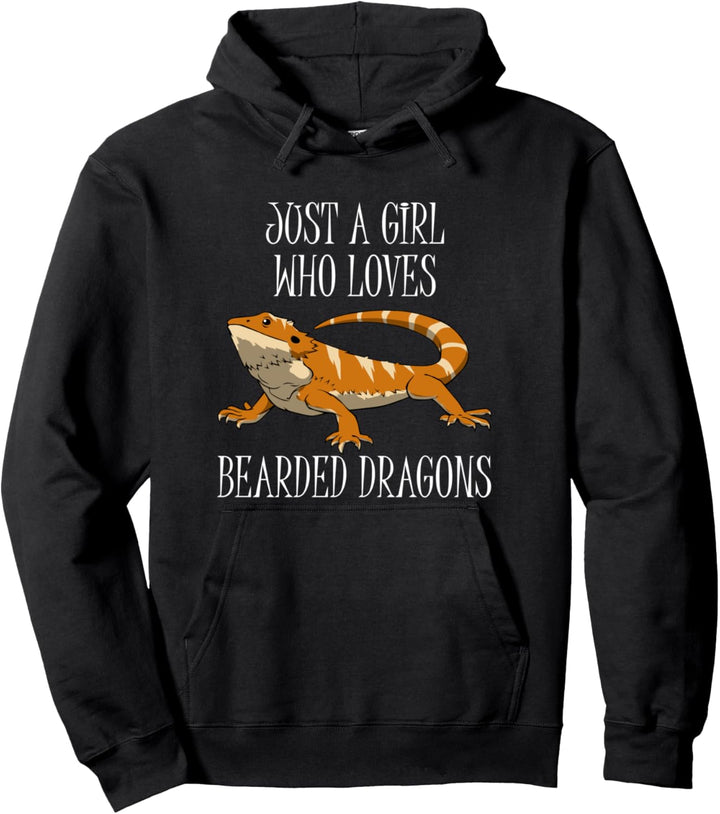 Mächen mag Bartagame Ironisch Echse Reptil Pullover Hoodie