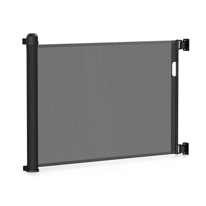 XMTECH Türschutzgitter Ausziehbar Treppenschutzgitter 0-150cm Schwarz Einziehbares Treppenschutzroll