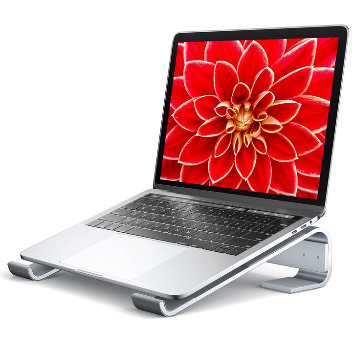 Soqool, Laptop-Ständer für den Schreibtisch, ergonomischer, belüfteter Notebook-Ständer aus Aluminiu