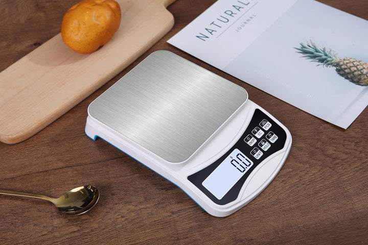 INF Digitale Küchenwaage 5 kg / 0,1 g, Perfekt zum Kochen oder Backen, Mehrere Gewichtsmesseinheiten