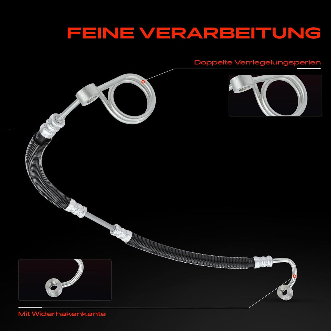 Frankberg Servolenkung Schlauch Kompatibel mit A8 4E2 4E8 3.7L-5.2L 2002-2010 Replace