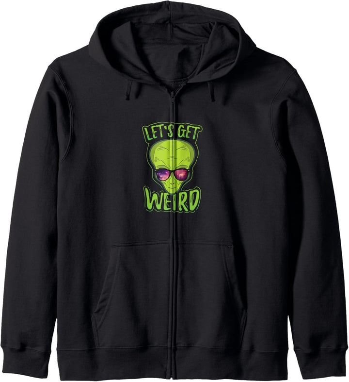 Grüne AlienSonnenbrille Lustiges Geschenk Fun Kapuzenjacke