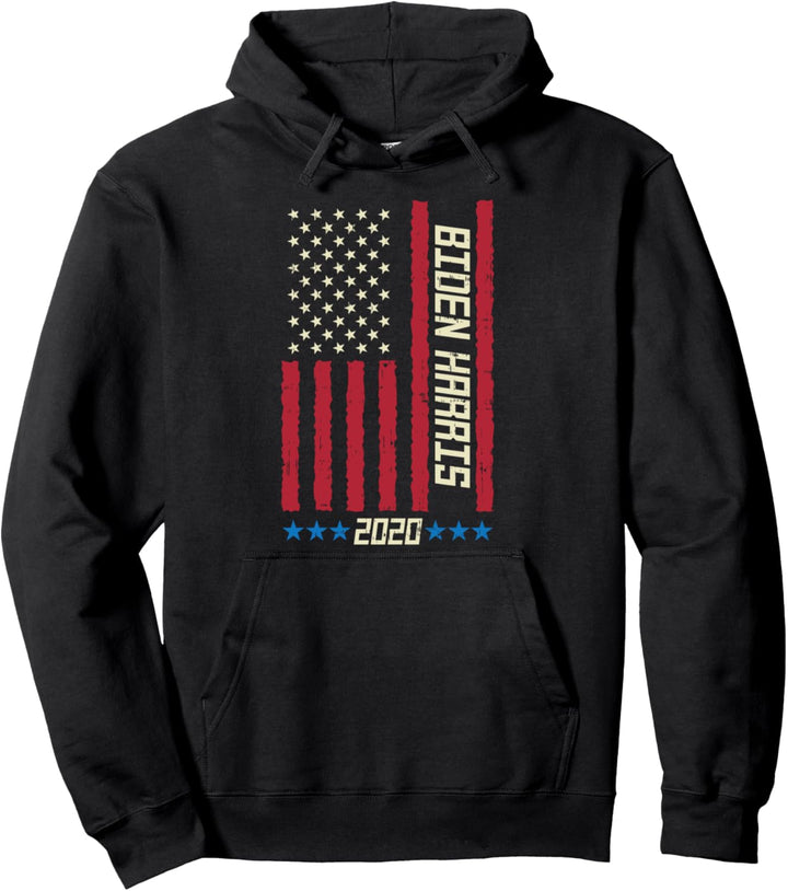 Biden Harris 2020 US Flag Joe Kamala President Democrat Gift Pullover Hoodie