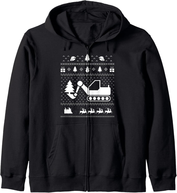 Weihnachten Christmas Xmas Ugly Bagger Kapuzenjacke