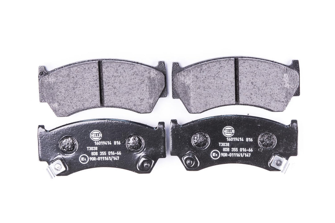 HELLA PAGID 8DB 355 016-661 Bremsbelagsatz - T3038 - Dicke/Stärke: 15.5mm - Bremssystem: Akebono - m