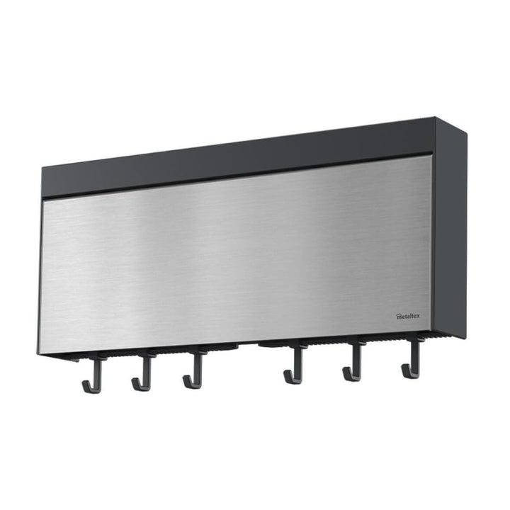Metaltex Tango INOX Küchenrollenspender für 3 Rollen mit Edelstahl-Front, Silber