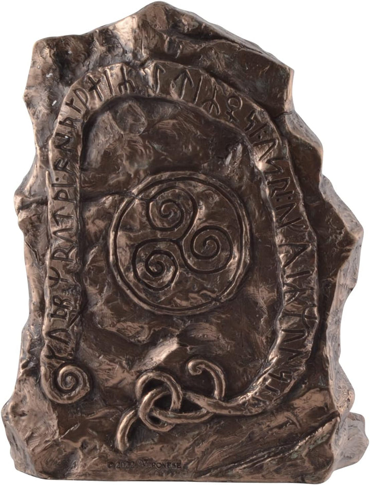 Wikinger Kompass Vegvisir als Teelicht - bronziert by Veronese